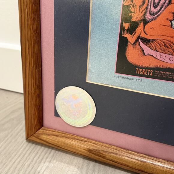 Grateful Dead 1968 New Years Eve Winterland Lee Conklin Bill Graham Poster Frame - Picture 3 of 12